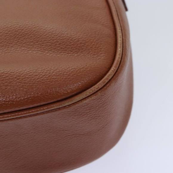 SAINT LAURENT Shoulder Bag Leather Brown Gold Auth 93349 - Picture 16 of 16